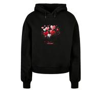 F4NT4STIC Sweat-shirt 'Herzbaum Be Mine!' rose / rouge / noir, Taille 5XL