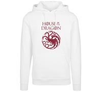 F4NT4STIC Sweat-shirt 'House Of The Dragon Targaryen Crest' rouge / blanc, Taille 4XL