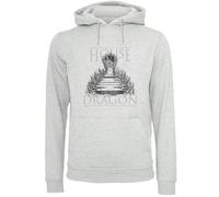 F4NT4STIC Sweat-shirt 'House Of The Dragon Throne' gris / noir, Taille S