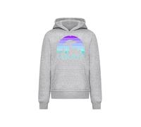 F4NT4STIC Sweat-shirt 'I BELIEVE UFO Alien Raumschiff Retro' aqua / gris / orchidée, Taille 146-152