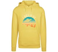 F4NT4STIC Sweat-shirt 'I Believe UFO Alien Sonnenuntergang' citron / mélange de couleurs, Taille XL