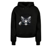 F4NT4STIC Sweat-shirt 'Kätzchen You Gotta Be Kitten Me!' gris / noir / blanc, Taille 5XL