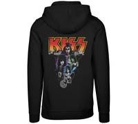 F4NT4STIC Sweat-shirt 'Kiss' bleu / jaune / violet / orange / noir, Taille XS