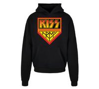 F4NT4STIC Sweat-shirt 'Kiss Rock Band Army' jaune / orange / rouge / noir, Taille L