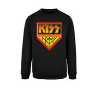 F4NT4STIC Sweat-shirt 'Kiss Rock Band' jaune / orange / noir, Taille XS