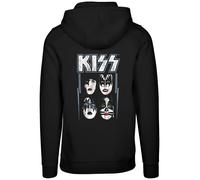 F4NT4STIC Sweat-shirt 'Kiss Rock Music Band Made For Lovin' You' bleu / rouge / noir / blanc, Taille M