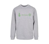 F4NT4STIC Sweat-shirt 'Let It Snow' gris / vert, Taille 4XL