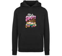 F4NT4STIC Sweat-shirt 'Life Is Sweet' mélange de couleurs / noir, Taille 4XL