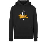 F4NT4STIC Sweat-shirt 'Looney Tunes Daffy Duck Big Face' jaune / noir / blanc, Taille XL