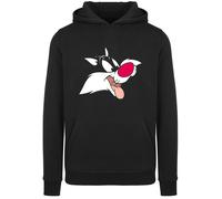 F4NT4STIC Sweat-shirt 'Looney Tunes Sylvester' rose / rouge / noir / blanc, Taille XL