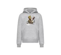 F4NT4STIC Sweat-shirt 'Marvel Guardians Of The Galaxy Vol2 Groot Tape' gris / kaki / noir, Taille 146-152