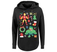 F4NT4STIC Sweat-shirt 'Marvel' mélange de couleurs / noir, Taille XS