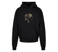 F4NT4STIC Sweat-shirt 'Marvel Punisher TV Camo Skull' kaki / olive / cyclamen / noir, Taille XL
