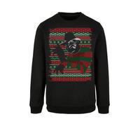 F4NT4STIC Sweat-shirt 'Nightmare On Elm Street' vert foncé / rouge foncé / noir / blanc, Taille XS