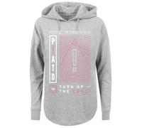 F4NT4STIC Sweat-shirt 'Panic At The Disco Turn Up The Crazy' gris / rose / blanc, Taille S