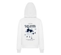 F4NT4STIC Sweat-shirt 'Play Hard Dream Big Goal Getters Edition' noir / blanc, Taille 110-116