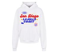 F4NT4STIC Sweat-shirt 'San Diego' bleu foncé / jaune / rouge / blanc, Taille 5XL