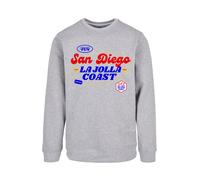 F4NT4STIC Sweat-shirt 'San Diego' bleu / gris chiné / rouge / blanc, Taille 5XL