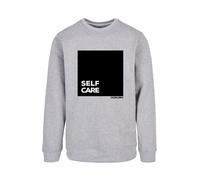 F4NT4STIC Sweat-shirt 'SELF CARE' gris / gris chiné / noir, Taille XXXL