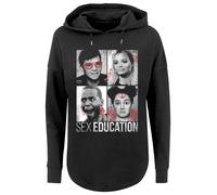 F4NT4STIC Sweat-shirt 'Sex Education Class Photos Netflix TV Series' mélange de couleurs / noir, Taille S