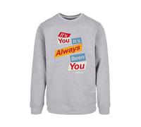 F4NT4STIC Sweat-shirt 'Sex Education It Always Been You Netflix TV Series' bleu-gris / safran / gris chiné / rouge feu, Taille S