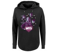 F4NT4STIC Sweat-shirt 'Sex Education Love Mindmaps Netflix TV Series' bleu fumé / violet foncé / noir / blanc, Taille XS