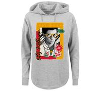 F4NT4STIC Sweat-shirt 'Sex Education Otis Hung Over Collage Netflix TV Series' gris chiné / orange / rouge / noir, Taille XL