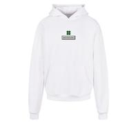 F4NT4STIC Sweat-shirt 'Silvester Happy New Year Pixel Kleeblatt' mélange de couleurs / blanc, Taille 4XL