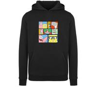 F4NT4STIC Sweat-shirt 'Spongebob Squarepants Collage' bleu clair / jaune / rouge orangé / noir, Taille 4XL