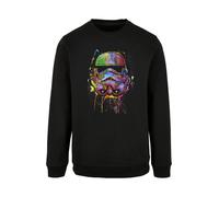F4NT4STIC Sweat-shirt 'Star Wars Stormtrooper Paint Splats' mélange de couleurs / noir, Taille 4XL