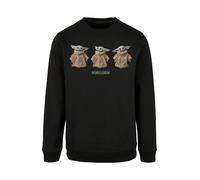 F4NT4STIC Sweat-shirt 'Star Wars The Mandalorian The Child Poses' noisette / vert / noir, Taille XS