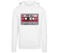 F4NT4STIC Sweat-shirt 'Stranger Things Cassette For Will Netflix TV Series' gris / rouge / blanc, Taille XL