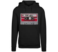 F4NT4STIC Sweat-shirt 'Stranger Things Cassette For Will Netflix TV Series' gris / rouge / noir, Taille M