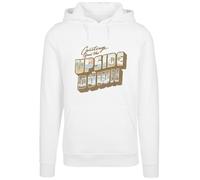 F4NT4STIC Sweat-shirt 'Stranger Things Greetings From Upside Down Netflix TV Series' beige clair / bleu clair / kaki / blanc, Taille XXL