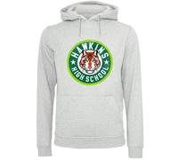 F4NT4STIC Sweat-shirt 'Stranger Things Hawkins Netflix TV Series' gris clair / vert / orange foncé / blanc, Taille XS