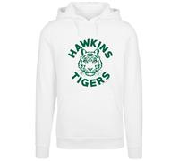 F4NT4STIC Sweat-shirt 'Stranger Things Hawkins Tigers Netflix TV Series' roseau / blanc, Taille XXL