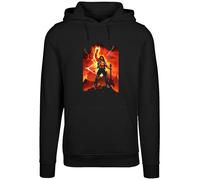 F4NT4STIC Sweat-shirt 'Stranger Things Hell Guitar- DTG Netflix TV Series' mélange de couleurs / noir, Taille L