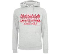 F4NT4STIC Sweat-shirt 'Stranger Things Netflix TV Series' gris chiné / rouge, Taille 5XL