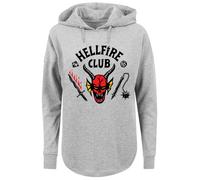 F4NT4STIC Sweat-shirt 'Stranger Things Netflix TV Series' jaune / gris chiné / rouge / noir, Taille XS