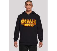 F4NT4STIC Sweat-shirt 'Stranger Things Netflix TV Series' orange / rouge néon / noir, Taille XXXL