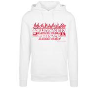F4NT4STIC Sweat-shirt 'Stranger Things Netflix TV Series' rouge rubis / blanc, Taille S