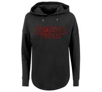 F4NT4STIC Sweat-shirt 'Stranger Things Netflix TV Series' rouge sang / noir, Taille L
