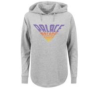 F4NT4STIC Sweat-shirt 'Stranger Things Palace Arcade Netflix TV Series' jaune / gris chiné / violet / mandarine, Taille XS
