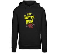 F4NT4STIC Sweat-shirt 'Stranger Things You Better Run Netflix TV Series' jaune / rose / rouge / noir, Taille M
