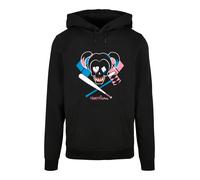 F4NT4STIC Sweat-shirt 'Suicide Squad Harley Quinn' bleu / rose / noir / blanc, Taille XL