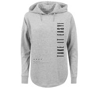 F4NT4STIC Sweat-shirt 'Take It Easy' gris / noir, Taille XS