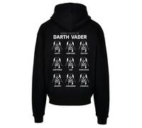 F4NT4STIC Sweat-shirt 'Tar Wars The Many Faces Of Darth Vader' noir / blanc, Taille L