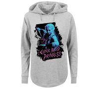 F4NT4STIC Sweat-shirt 'The Witcher Ciri Netflix TV Serie' aqua / gris chiné / rose clair / noir, Taille S