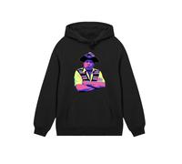 F4NT4STIC Sweat-shirt 'TV Times Benny Hill In Character 1989 Pop Art' jaune / violet / noir, Taille XL