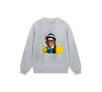 F4NT4STIC Sweat-shirt 'TV Times Elton John At The Piano 1977' gris / mélange de couleurs, Taille XS